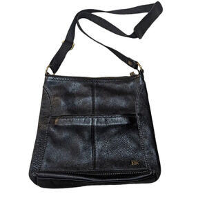 The SAK Vintage Black Soft smooth Leather Crossbody Shoulder bag